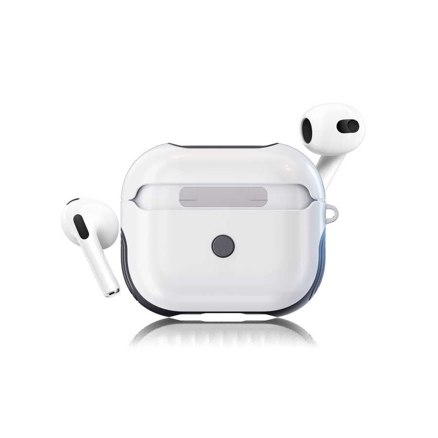 Apple Airpods 3. Nesil Uyumlu Kılıf Zore Shockproof Silikon