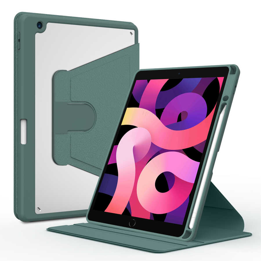 Apple iPad 10.2 (8.Nesil) Uyumlu Kılıf Zore Nayn Dönebilen Standlı Kılıf