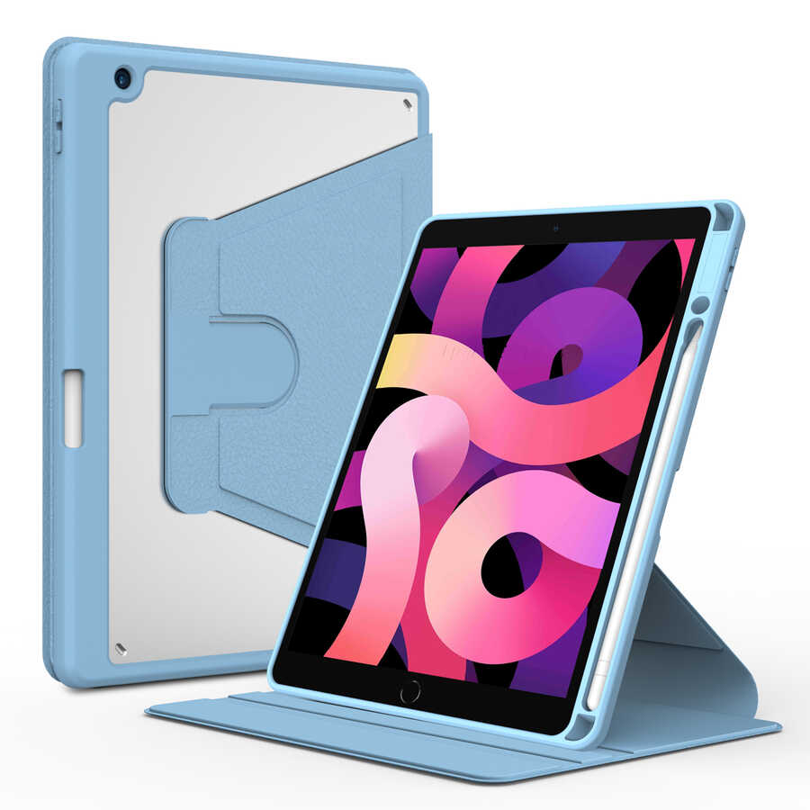 Apple iPad 10.2 (8.Nesil) Uyumlu Kılıf Zore Nayn Dönebilen Standlı Kılıf