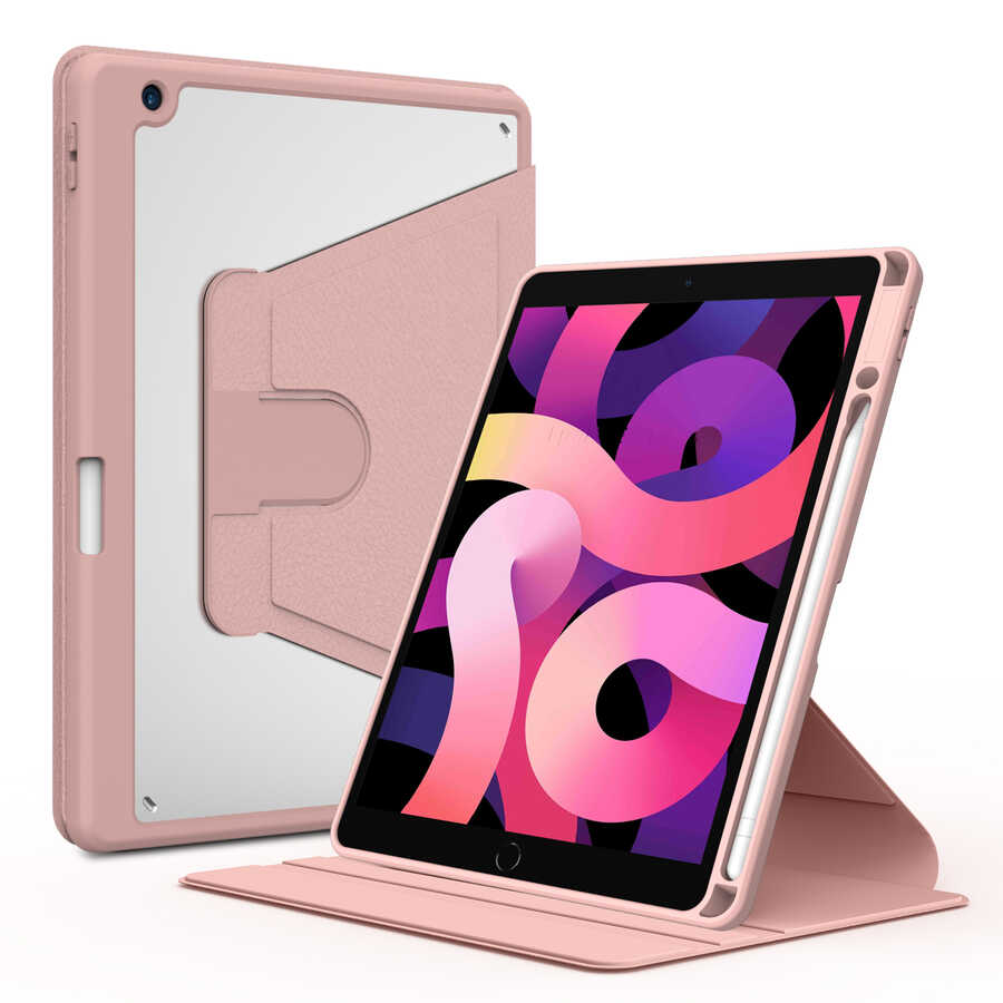 Apple iPad 10.2 (8.Nesil) Uyumlu Kılıf Zore Nayn Dönebilen Standlı Kılıf