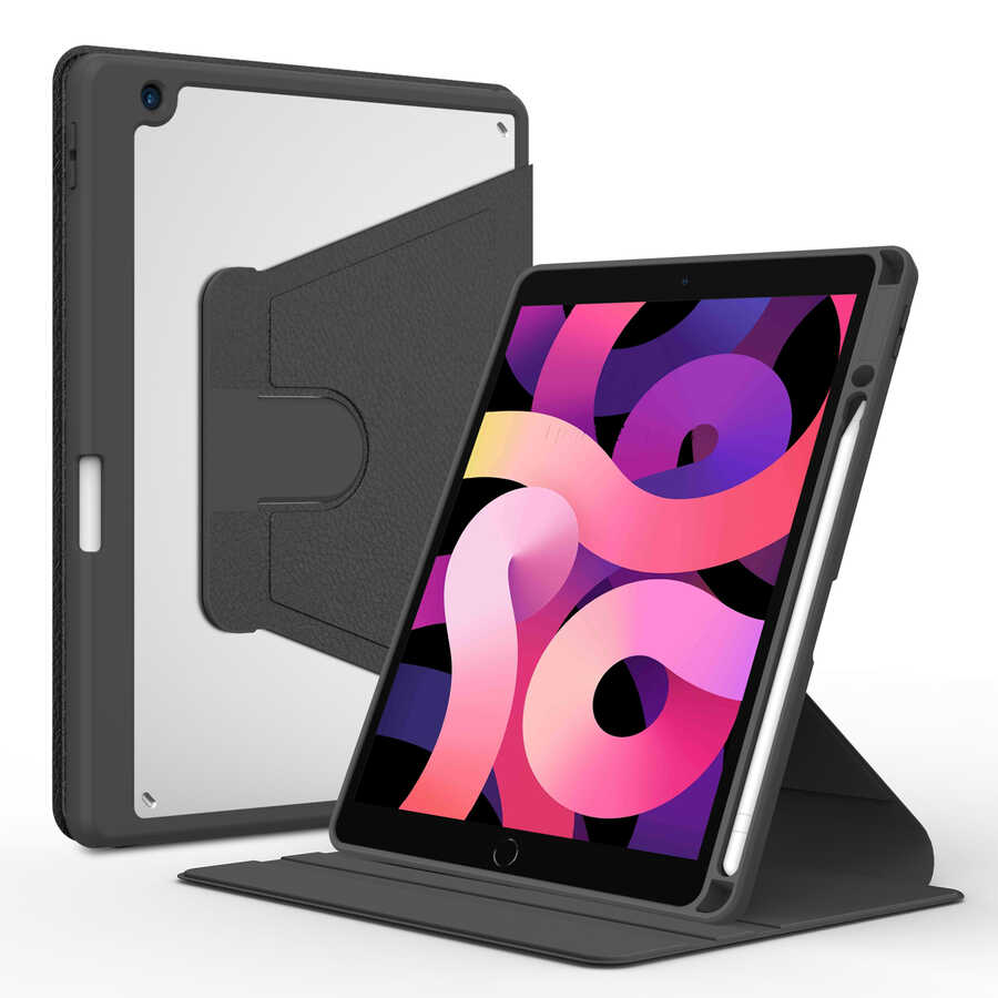 Apple iPad 10.2 (8.Nesil) Uyumlu Kılıf Zore Nayn Dönebilen Standlı Kılıf