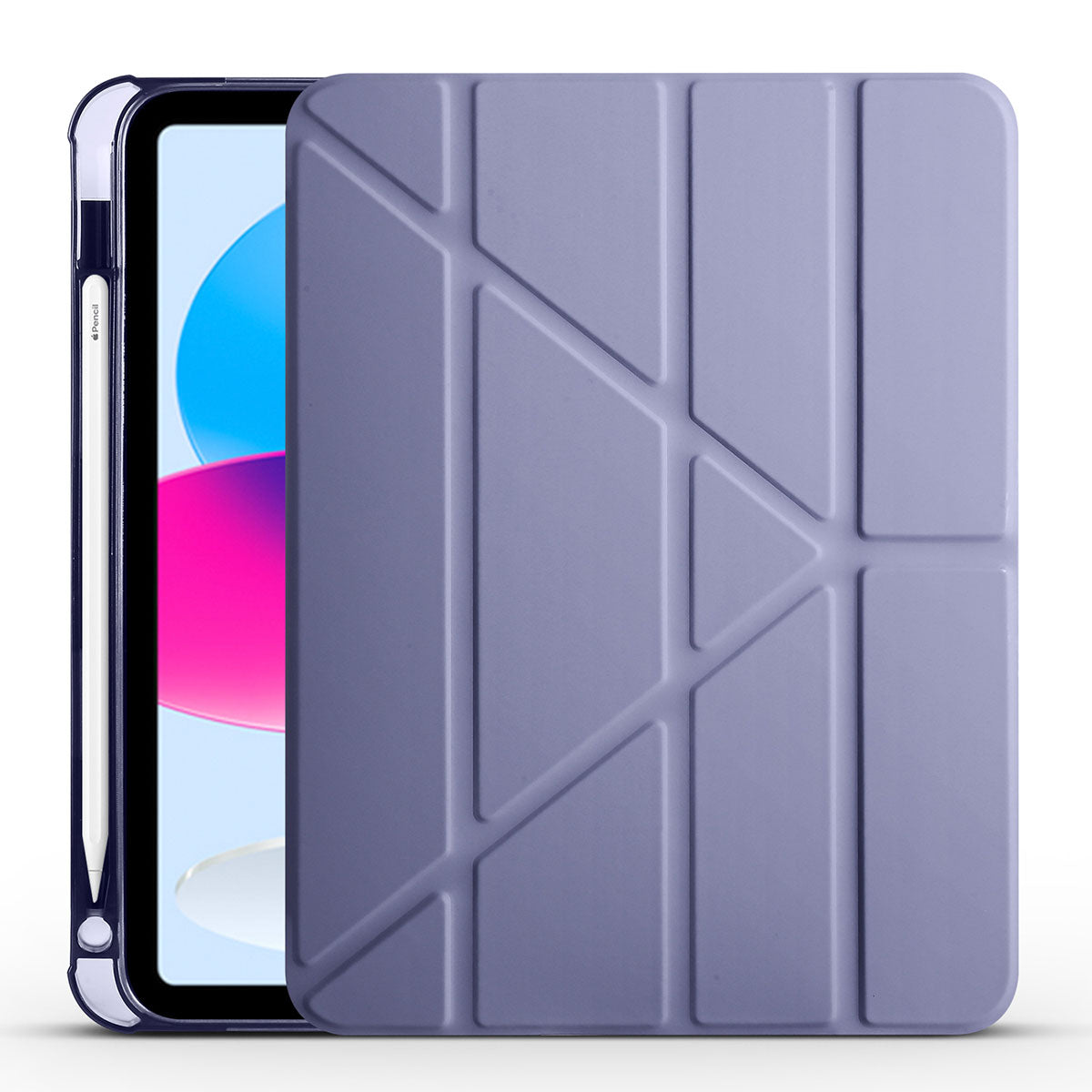 Apple iPad 10.9 2022 (10.Nesil) Uyumlu Kılıf Zore Tri Folding Kalem Bölmeli Standlı Kılıf