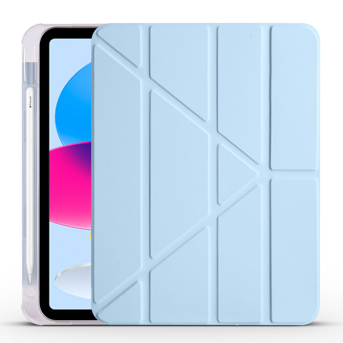 Apple iPad 11.Nesil 2025 Uyumlu Kılıf Zore Tri Folding Kalem Bölmeli Standlı Kılıf