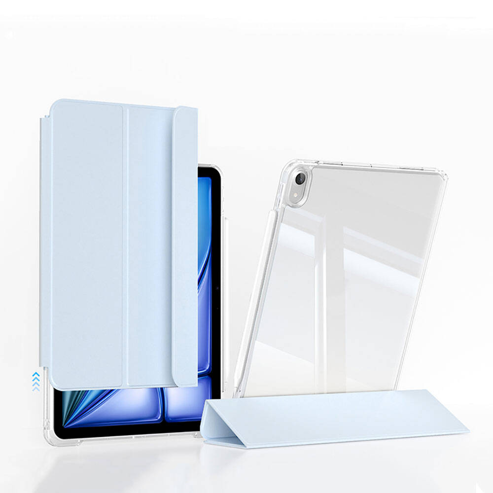 Apple iPad Air 11 2024 Uyumlu Kılıf Magnetik Ayrılabilen Airbagli Zore Sliding Tablet Kılıfı