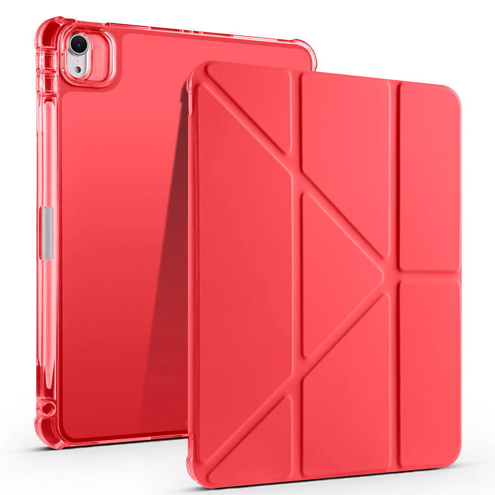 Apple iPad Air 11 2024 Uyumlu Kılıf Zore Tri Folding Kalem Bölmeli Standlı Kılıf