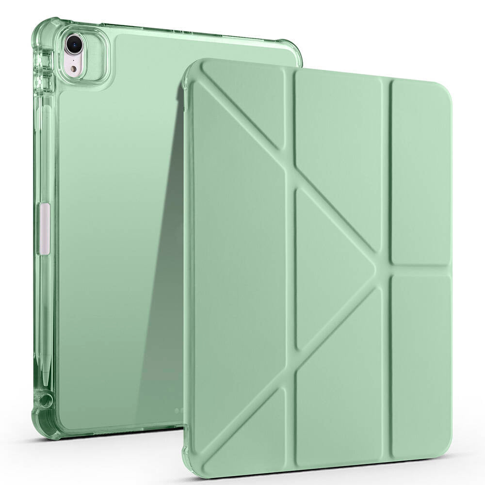 Apple iPad Air 11 2024 Uyumlu Kılıf Zore Tri Folding Kalem Bölmeli Standlı Kılıf
