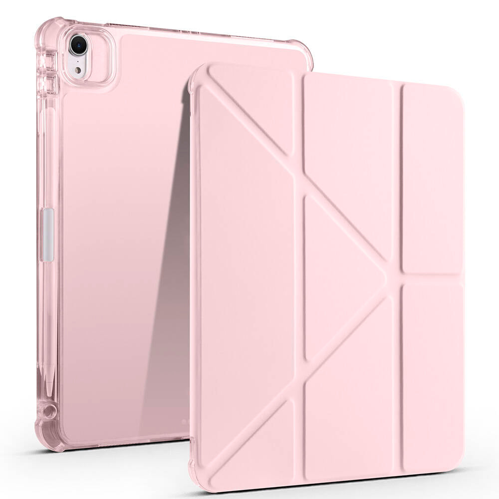 Apple iPad Air 11 2024 Uyumlu Kılıf Zore Tri Folding Kalem Bölmeli Standlı Kılıf