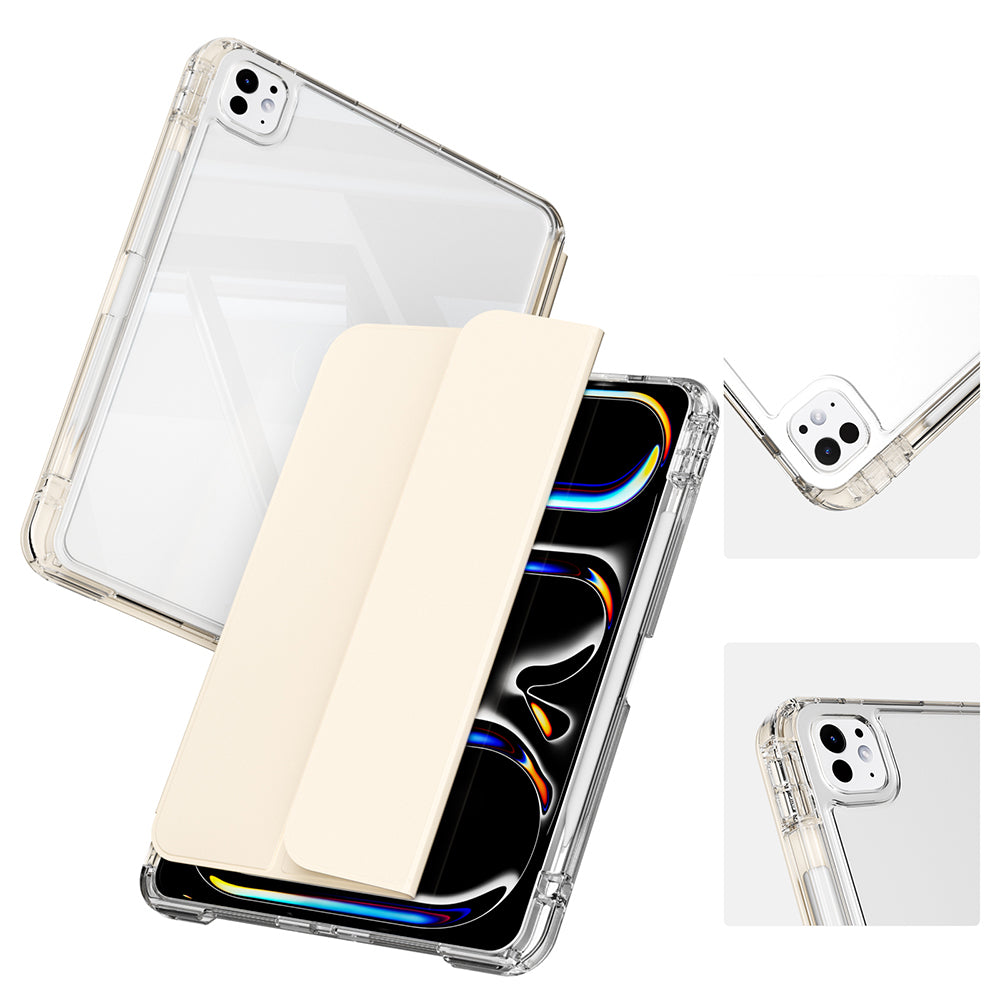 Apple iPad Air 13 2024 Uyumlu Kılıf Magnetik Ayrılabilen Airbagli Zore Sliding Tablet Kılıfı