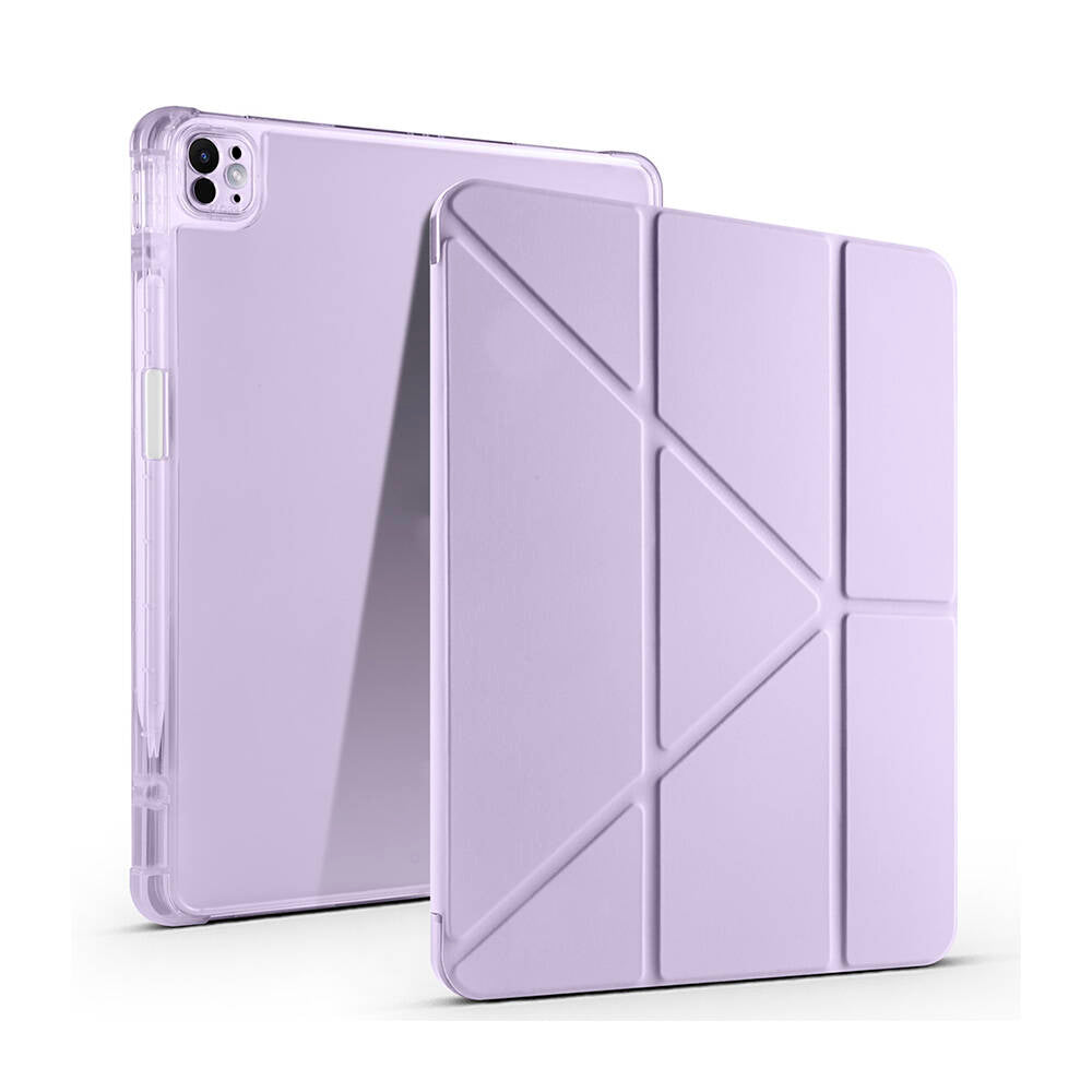 Apple iPad Air 13 2024 Uyumlu Kılıf Zore Tri Folding Kalem Bölmeli Standlı Kılıf