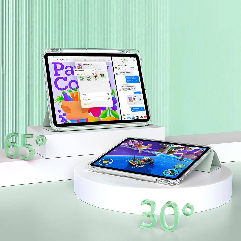 Apple iPad Air 13 2025 M3 Uyumlu Kılıf Magnetik Ayrılabilen Airbagli Zore Sliding Tablet Kılıfı