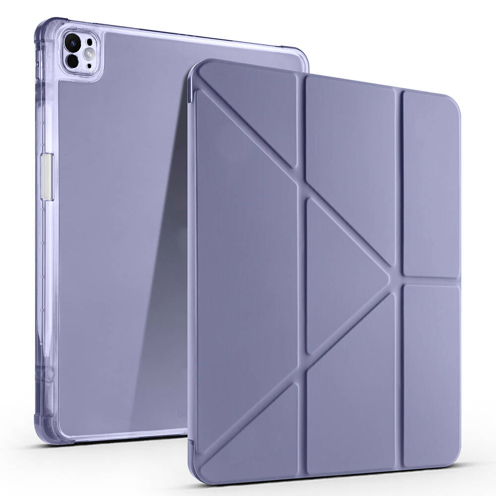 Apple iPad Air 13 2025 M3 Uyumlu Kılıf Zore Tri Folding Kalem Bölmeli Standlı Kılıf