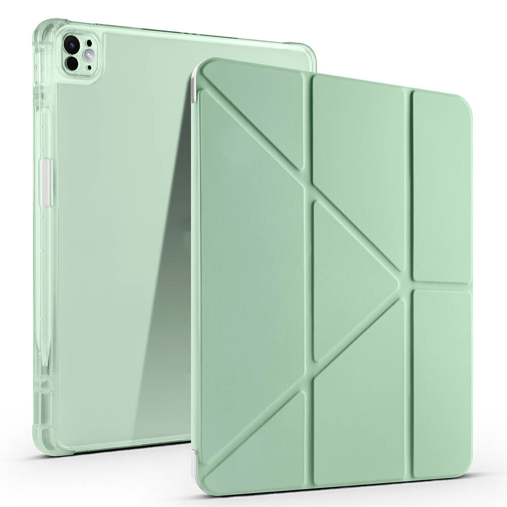 Apple iPad Air 13 2025 M3 Uyumlu Kılıf Zore Tri Folding Kalem Bölmeli Standlı Kılıf