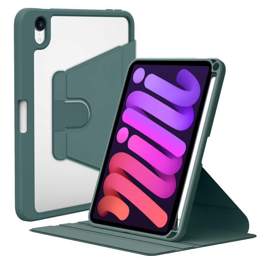 Apple iPad Mini 2021 (6.Nesil) Uyumlu Kılıf Zore Nayn Dönebilen Standlı Kılıf