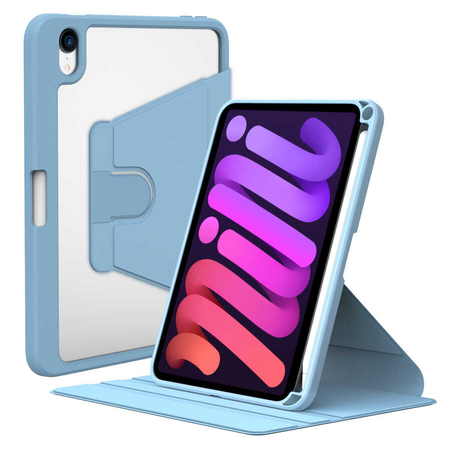 Apple iPad Mini 2021 (6.Nesil) Uyumlu Kılıf Zore Nayn Dönebilen Standlı Kılıf