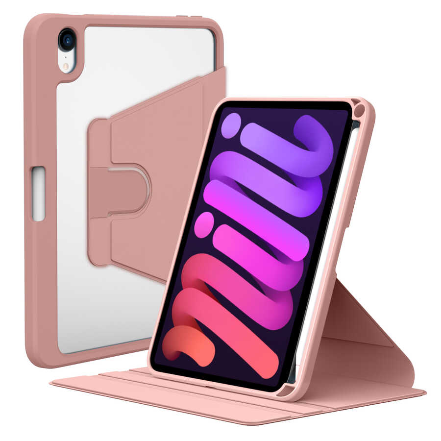 Apple iPad Mini 2021 (6.Nesil) Uyumlu Kılıf Zore Nayn Dönebilen Standlı Kılıf
