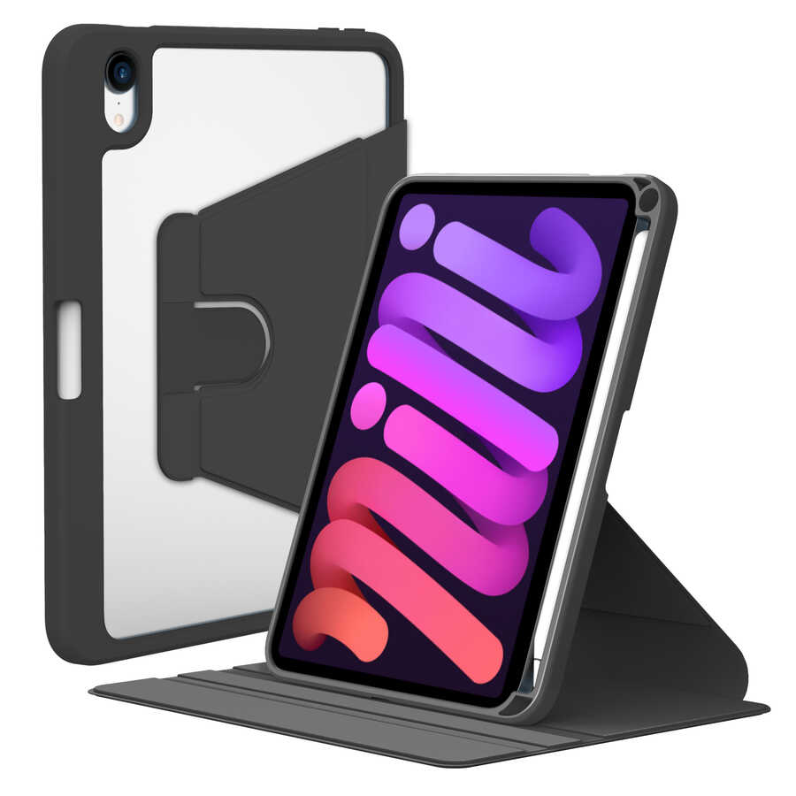 Apple iPad Mini 2021 (6.Nesil) Uyumlu Kılıf Zore Nayn Dönebilen Standlı Kılıf