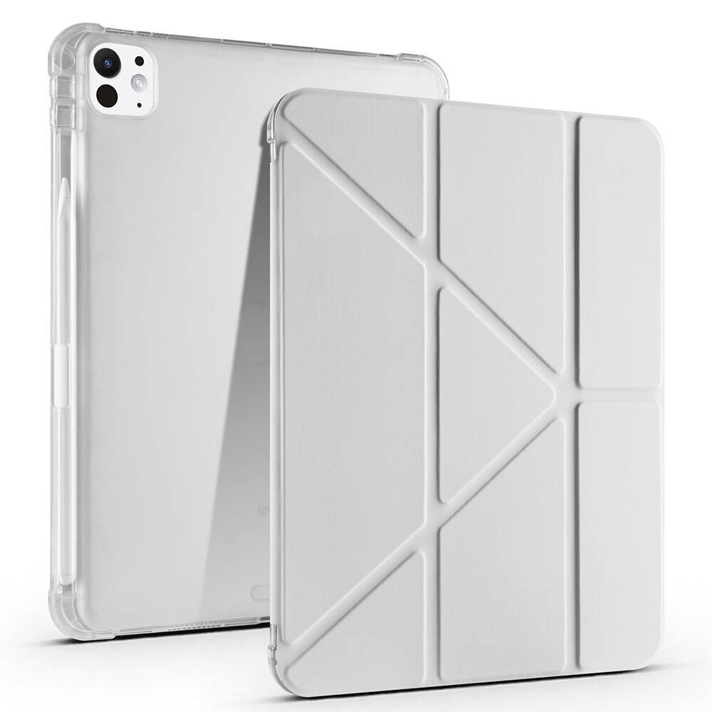 Apple iPad Pro 11 2025 M5 Uyumlu Kılıf Zore Tri Folding Kalem Bölmeli Standlı Kılıf
