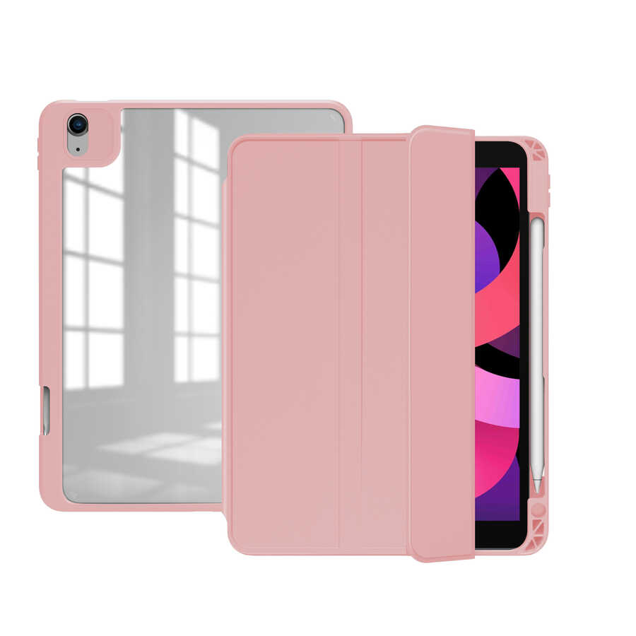 Apple iPad Pro 12.9 2018 (3.Nesil) Uyumlu Kılıf Zore Nort Arkası Şeffaf Standlı Kılıf
