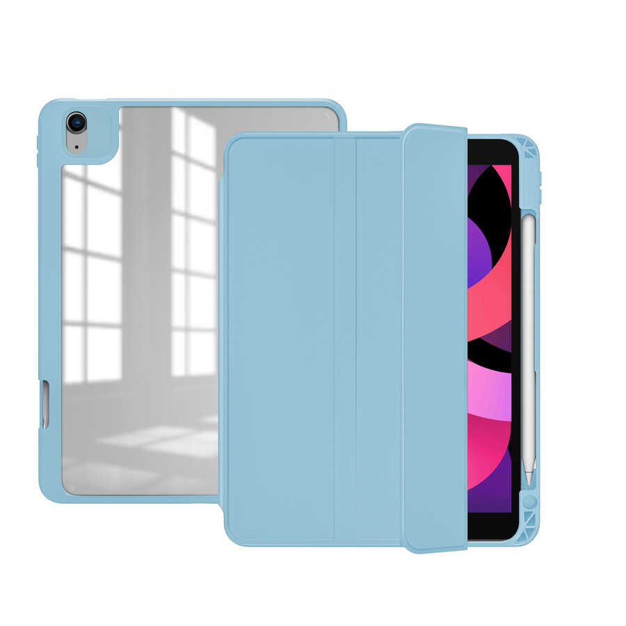 Apple iPad Pro 12.9 2018 (3.Nesil) Uyumlu Kılıf Zore Nort Arkası Şeffaf Standlı Kılıf