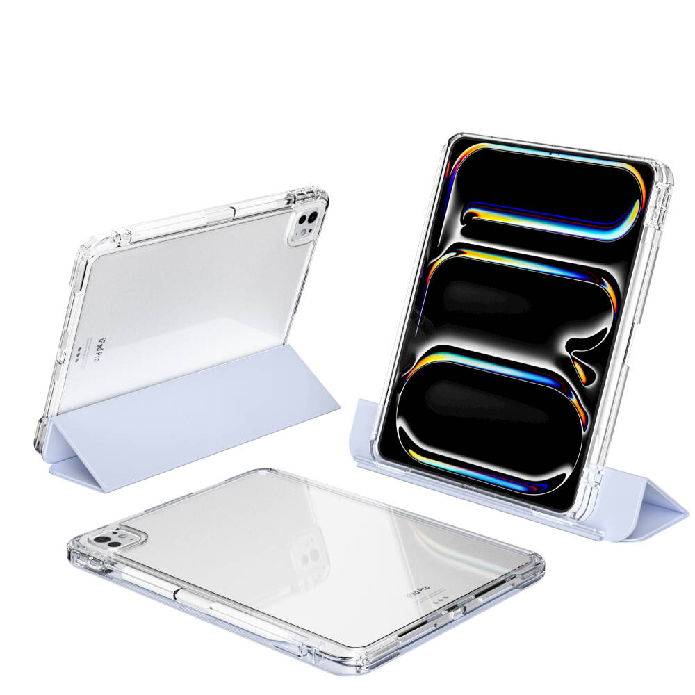 Apple iPad Pro 13 2024 Uyumlu Kılıf Magnetik Ayrılabilen Airbagli Zore Sliding Tablet Kılıfı