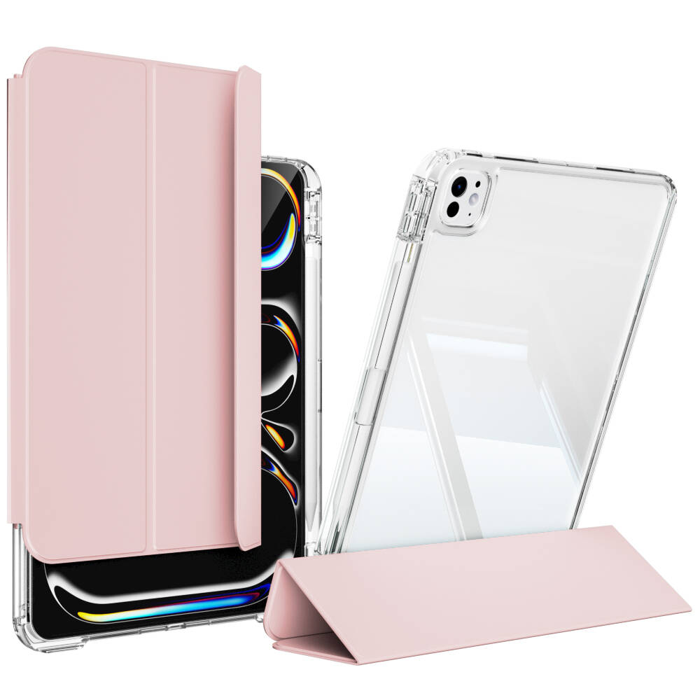 Apple iPad Pro 13 2025 M5 Uyumlu Kılıf Magnetik Ayrılabilen Airbagli Zore Sliding Tablet Kılıfı