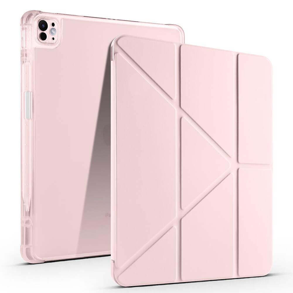 Apple iPad Pro 13 2025 M5 Uyumlu Kılıf Zore Tri Folding Kalem Bölmeli Standlı Kılıf