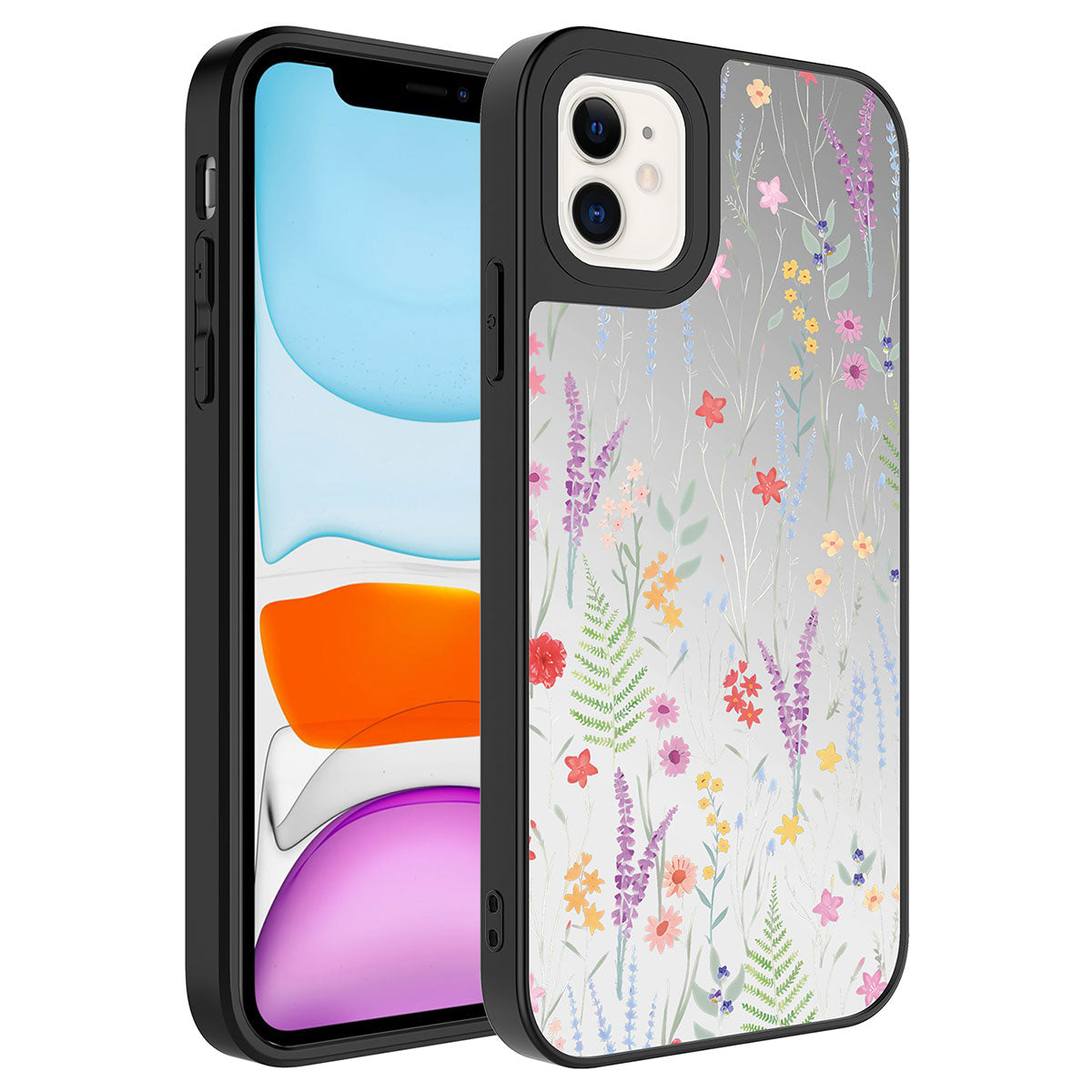Apple iPhone 11 Uyumlu Kılıf Aynalı Desenli Kamera Korumalı Parlak Zore Mirror Kapak