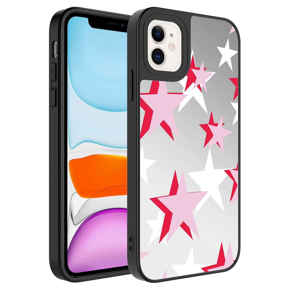Apple iPhone 11 Uyumlu Kılıf Aynalı Desenli Kamera Korumalı Parlak Zore Mirror Kapak