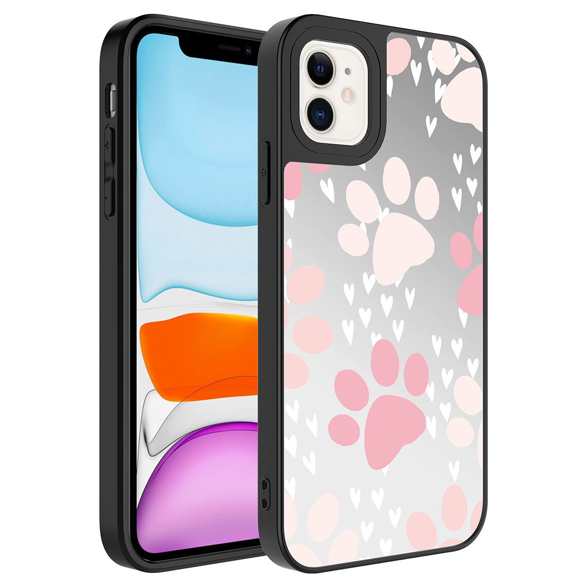 Apple iPhone 11 Uyumlu Kılıf Aynalı Desenli Kamera Korumalı Parlak Zore Mirror Kapak