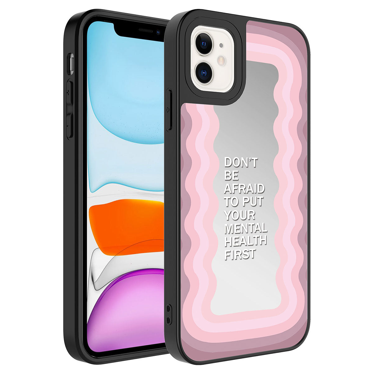 Apple iPhone 11 Uyumlu Kılıf Aynalı Desenli Kamera Korumalı Parlak Zore Mirror Kapak