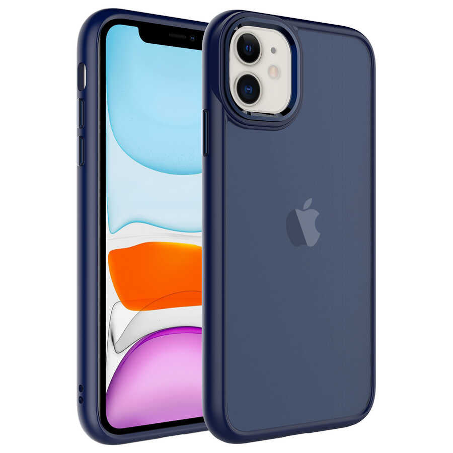 Apple iPhone 11 Uyumlu Kılıf Buzlu Sert PC Zore May Kapak