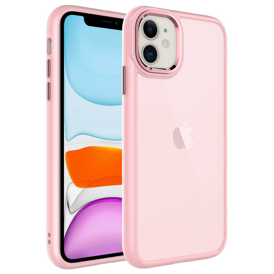 Apple iPhone 11 Uyumlu Kılıf Buzlu Sert PC Zore May Kapak