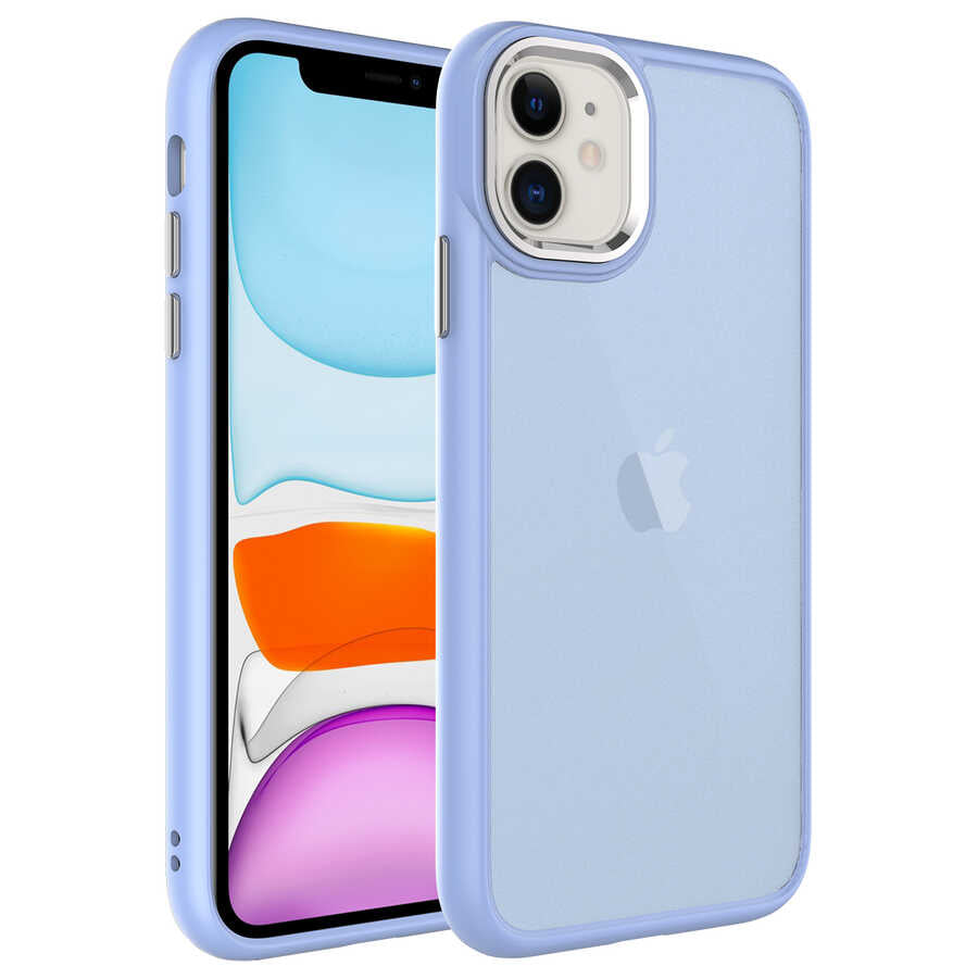 Apple iPhone 11 Uyumlu Kılıf Buzlu Sert PC Zore May Kapak