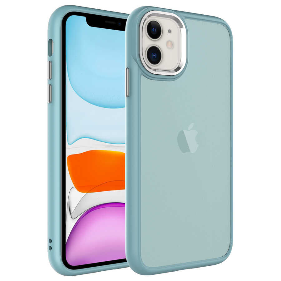 Apple iPhone 11 Uyumlu Kılıf Buzlu Sert PC Zore May Kapak