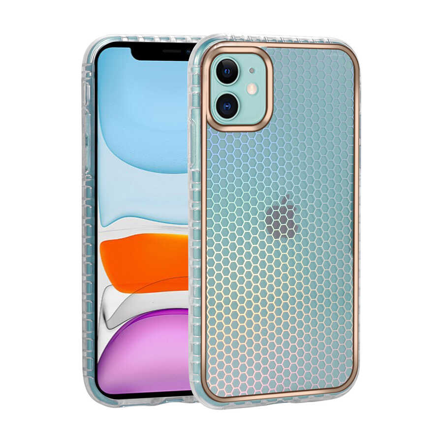Apple iPhone 11 Uyumlu Kılıf Desenli Parlayan Transparan Zore Avva Kapak