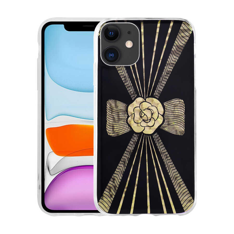 Apple iPhone 11 Uyumlu Kılıf Desenli Sert Zore Elnov Kapak