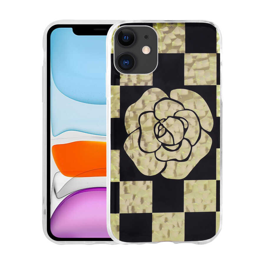 Apple iPhone 11 Uyumlu Kılıf Desenli Sert Zore Elnov Kapak