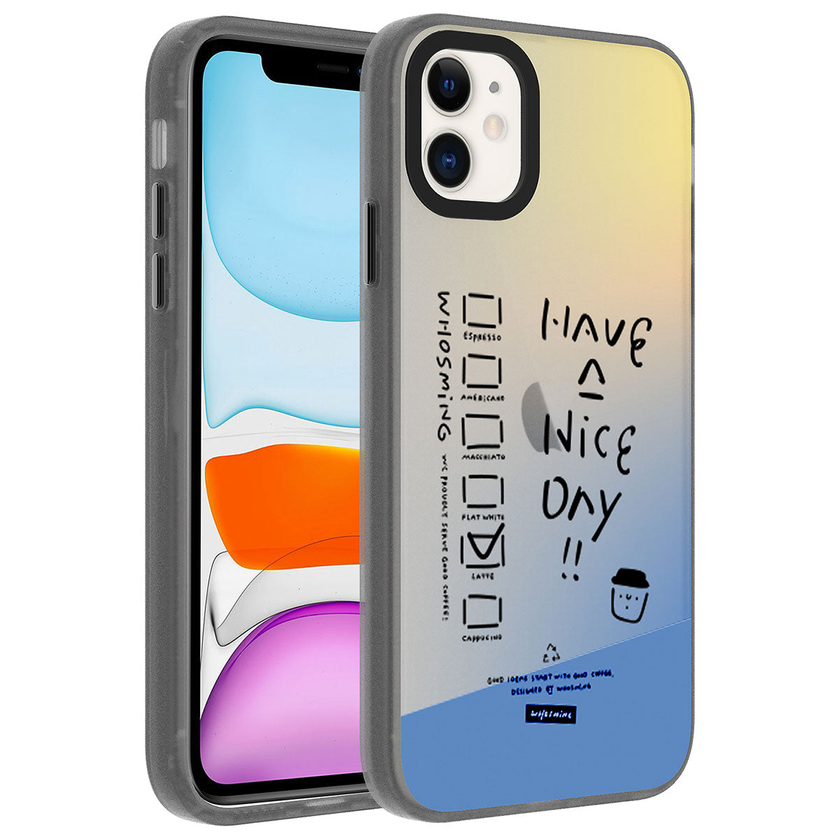 Apple iPhone 11 Uyumlu Kılıf Desenli Zore Dragon Sert Kapak