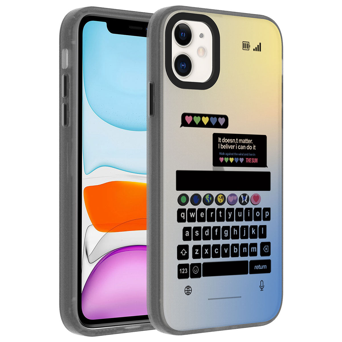 Apple iPhone 11 Uyumlu Kılıf Desenli Zore Dragon Sert Kapak