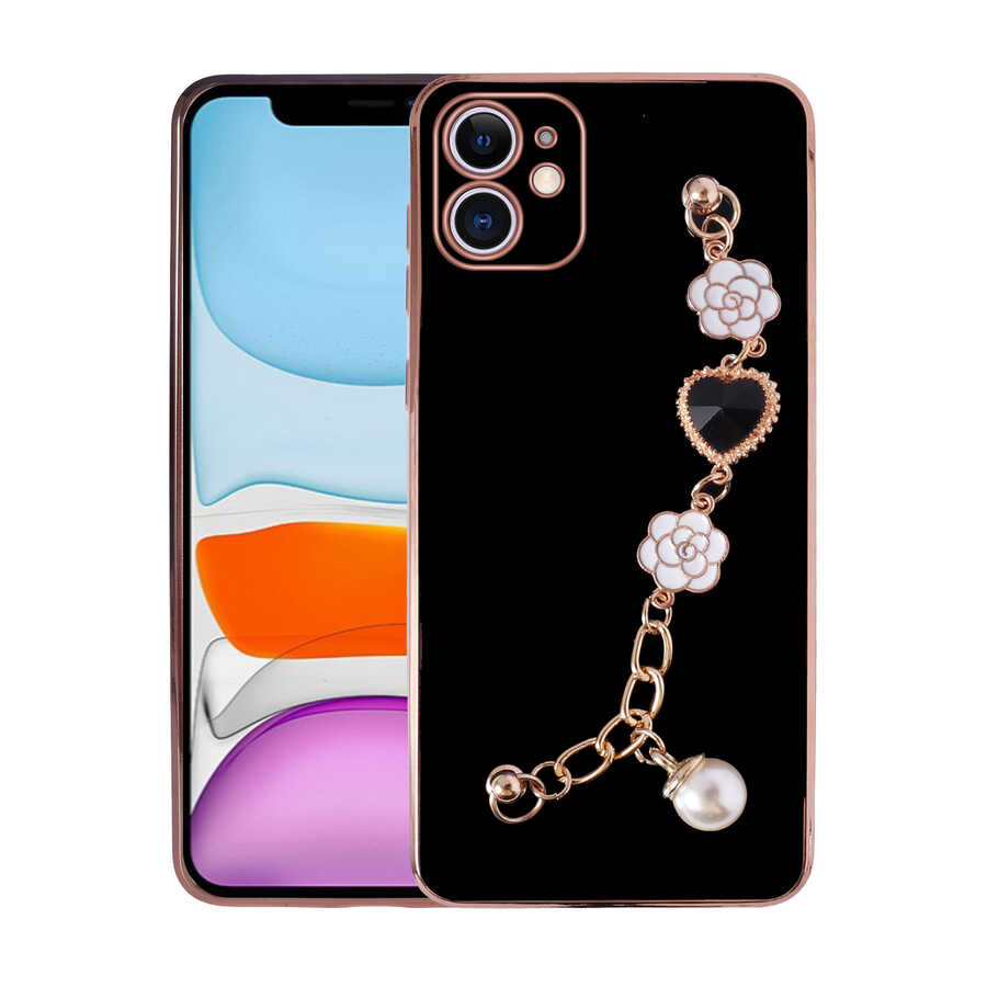 Apple iPhone 11 Uyumlu Kılıf El Tutamaçlı Kamera Korumalı Zore Taka Silikon Kapak