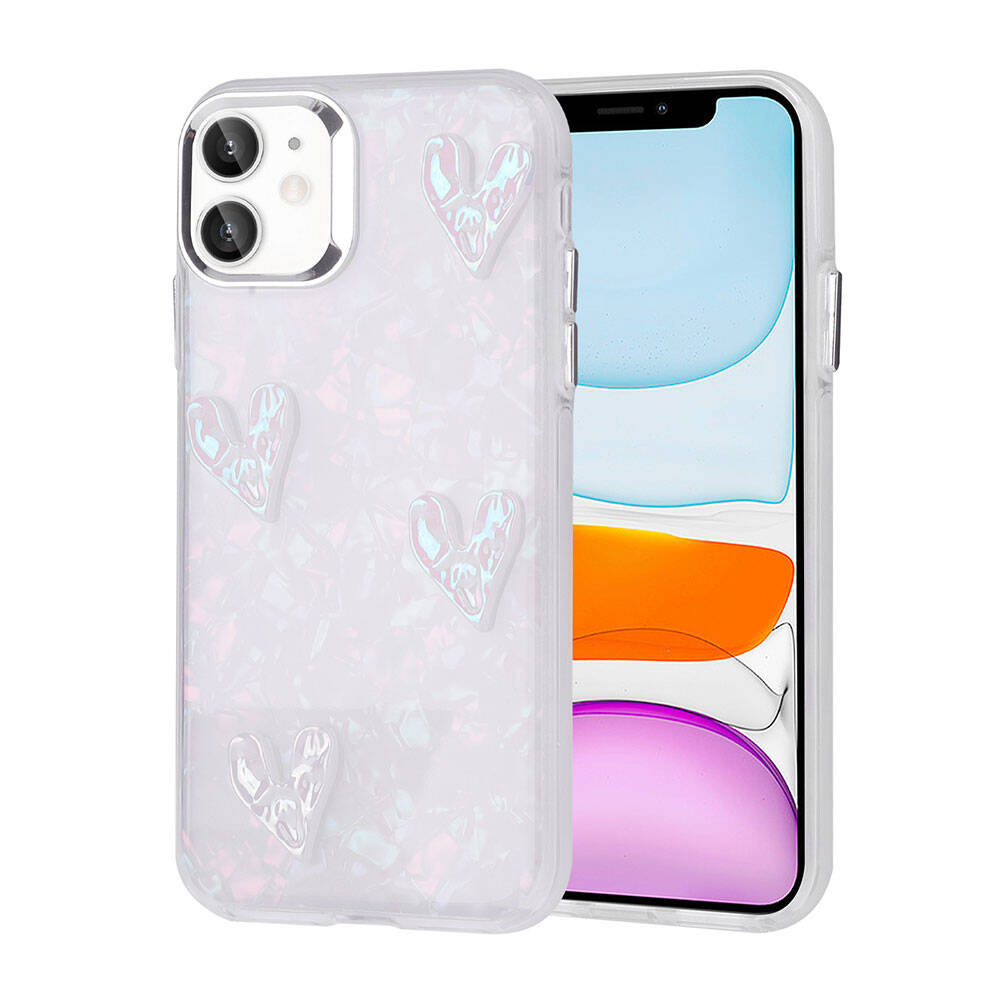 Apple iPhone 11 Uyumlu Kılıf Kabartma Figürlü Parlak Zore Eralli Silikon Kapak