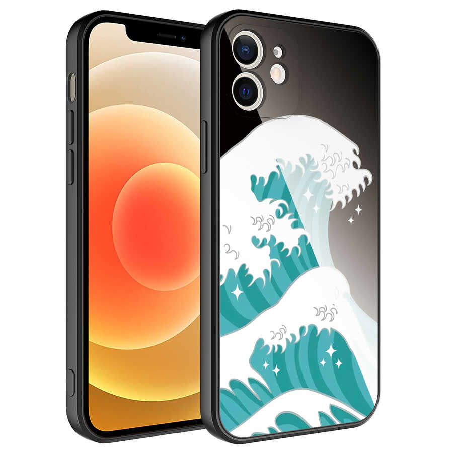 Apple iPhone 11 Uyumlu Kılıf Kamera Korumalı Desenli Sert Silikon Zore Epoksi Kapak