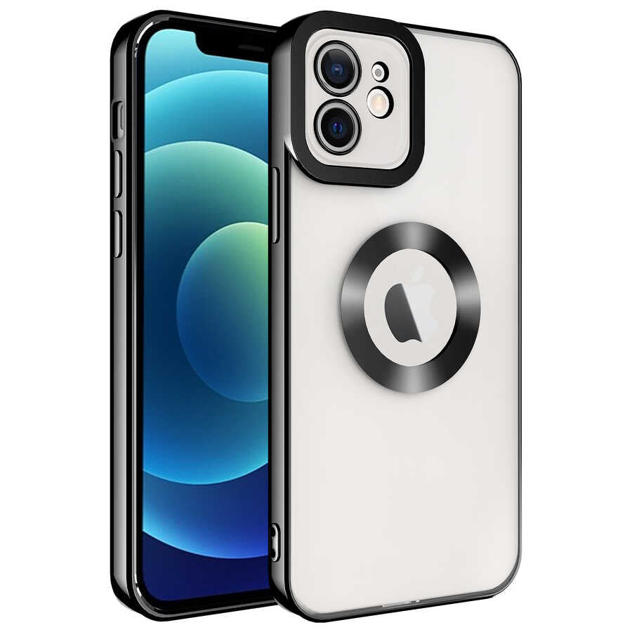 Apple iPhone 11 Uyumlu Kılıf Kamera Korumalı Logo Gösteren Zore Omega Kapak