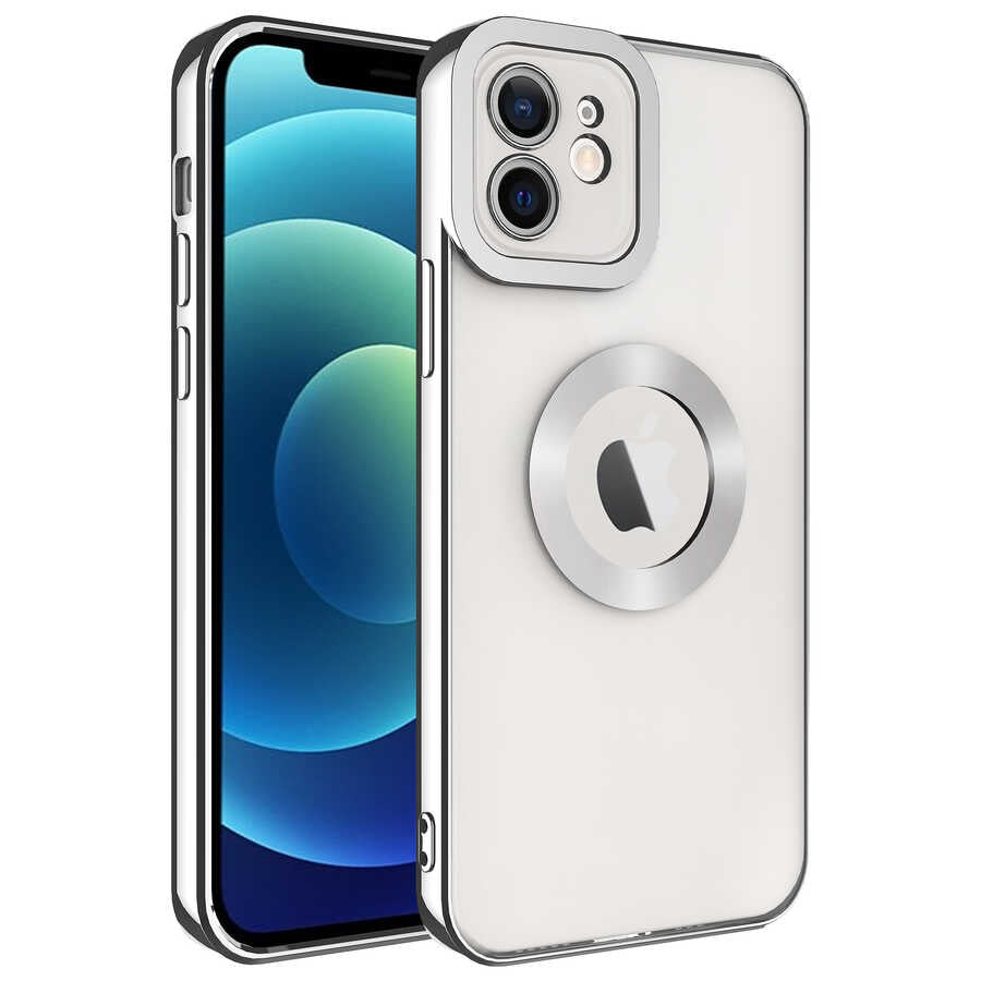 Apple iPhone 11 Uyumlu Kılıf Kamera Korumalı Logo Gösteren Zore Omega Kapak