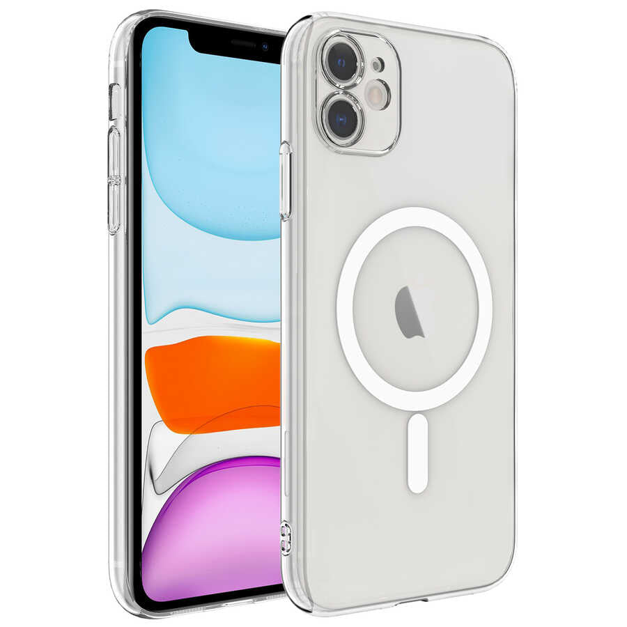 Apple iPhone 11 Uyumlu Kılıf Kamera Korumalı M-safe Sert PC Zore Porto Kapak