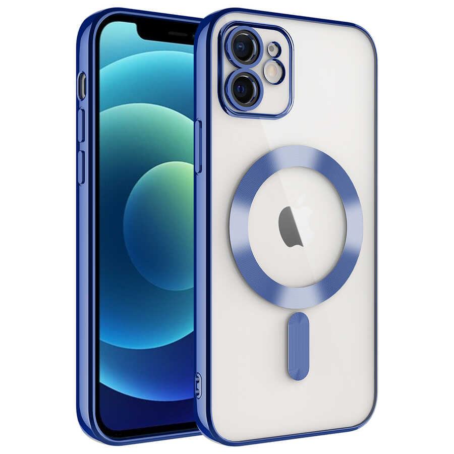 Apple iPhone 11 Uyumlu Kılıf Kamera Korumalı M-safe Wireless Şarj Özellikli Zore Demre Kapak
