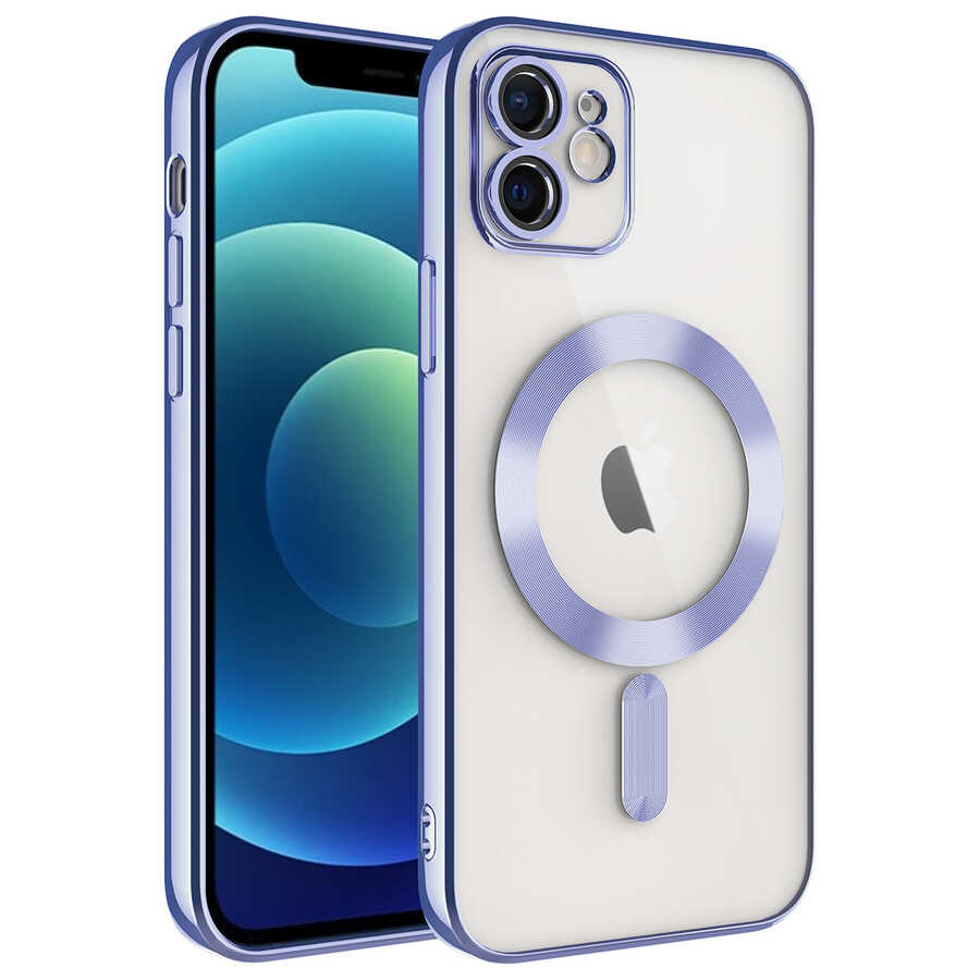 Apple iPhone 11 Uyumlu Kılıf Kamera Korumalı M-safe Wireless Şarj Özellikli Zore Demre Kapak