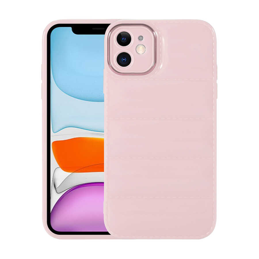 Apple iPhone 11 Uyumlu Kılıf Kamera Korumalı Parlak Airbag'li Zore Galya Kapak