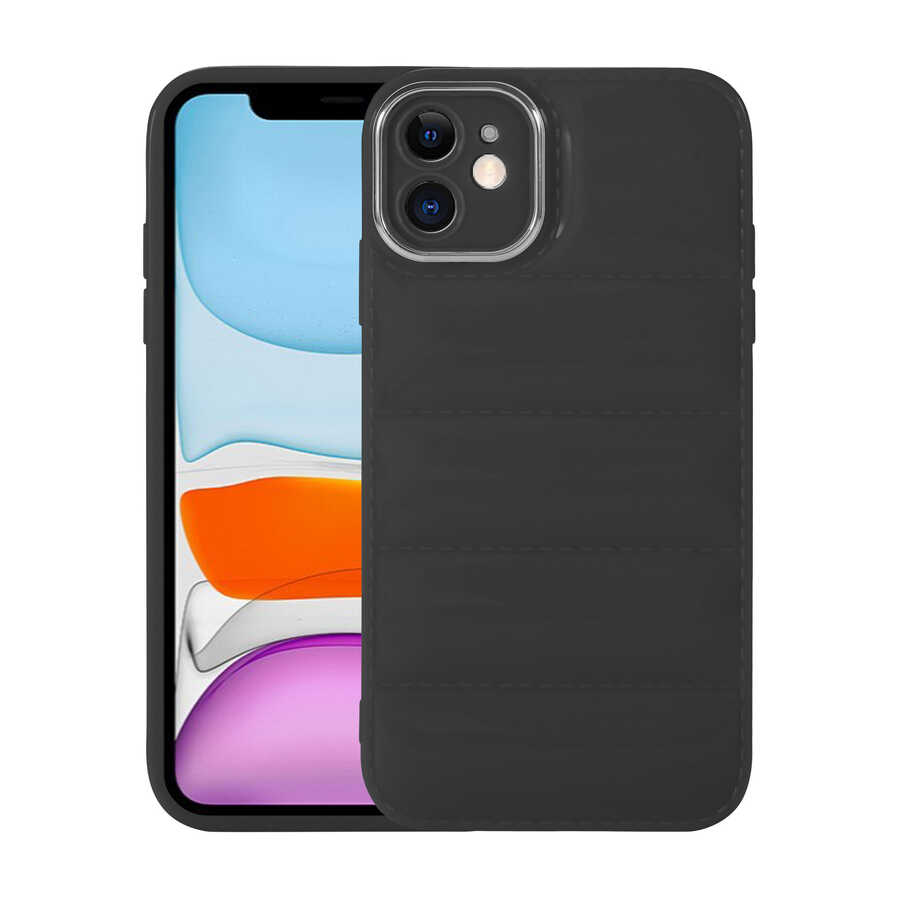 Apple iPhone 11 Uyumlu Kılıf Kamera Korumalı Parlak Airbag'li Zore Galya Kapak