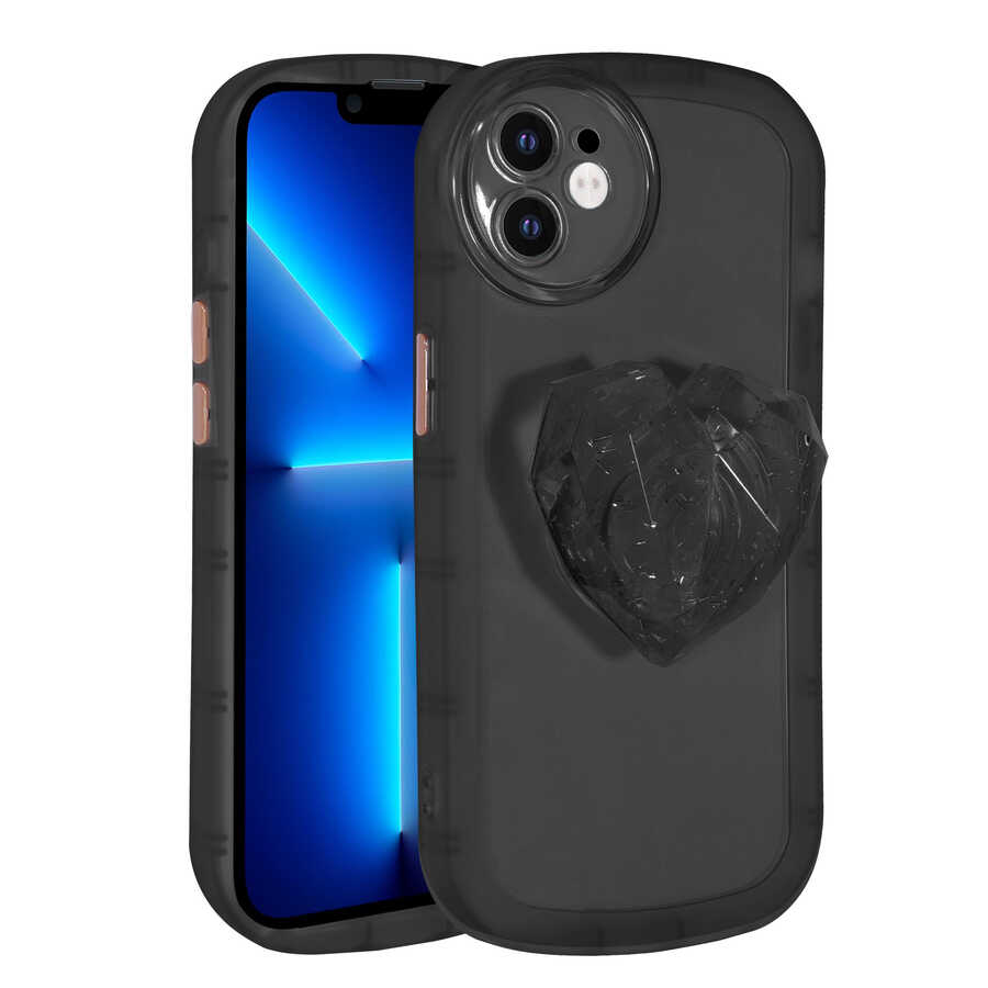 Apple iPhone 11 Uyumlu Kılıf Kamera Korumalı Pop Soketli Renkli Zore Ofro Kapak